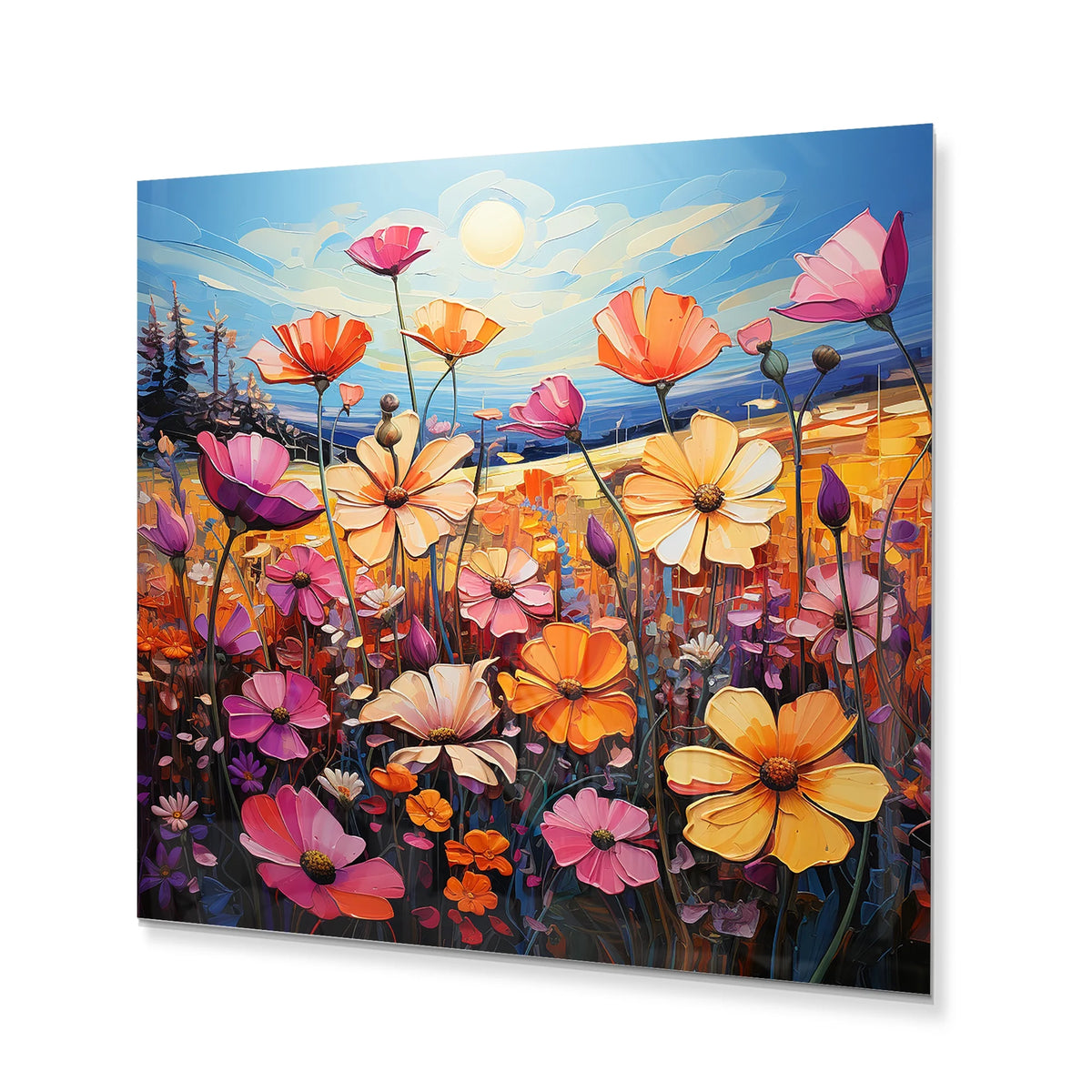 Floral Metal Wall Art O659379