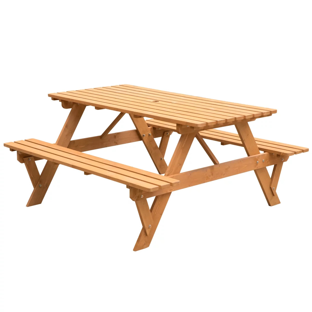 Wooden 6-Person Picnic Table E4212