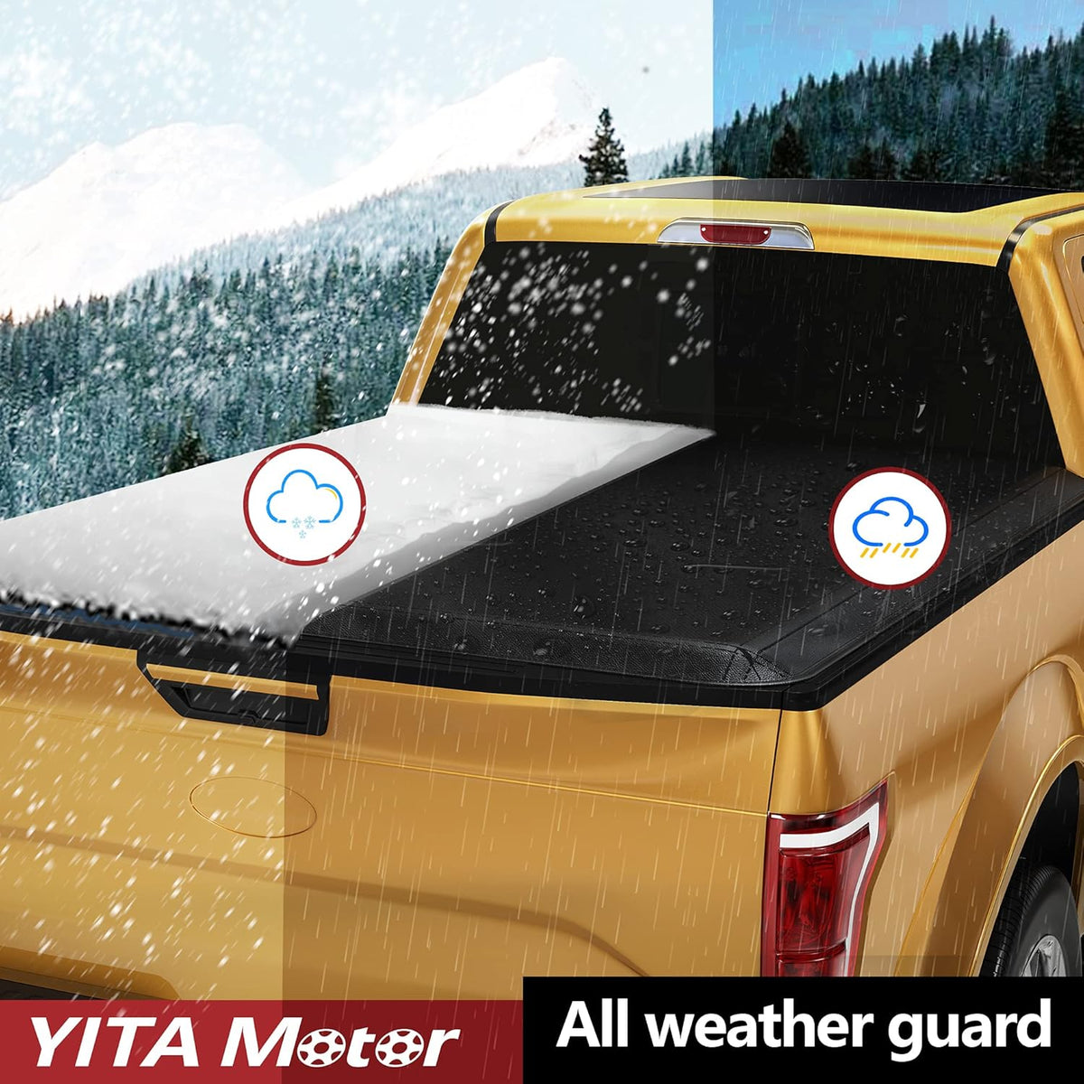 Soft Tri-fold Truck Bed Tonneau Cover for 6.5 ft Bed K704441