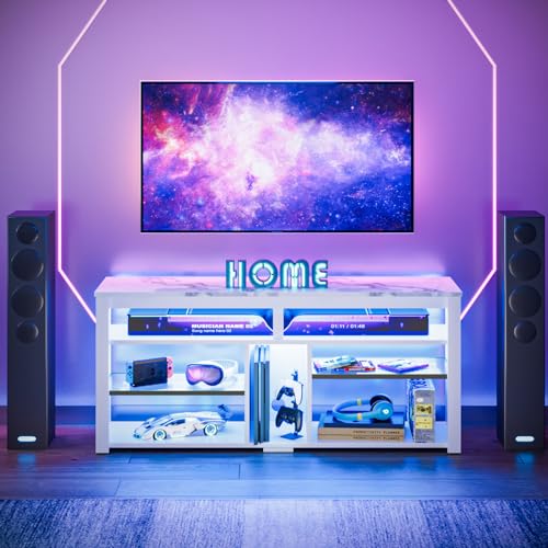 Carbon Fiber Black TV Stand with Storage R63189