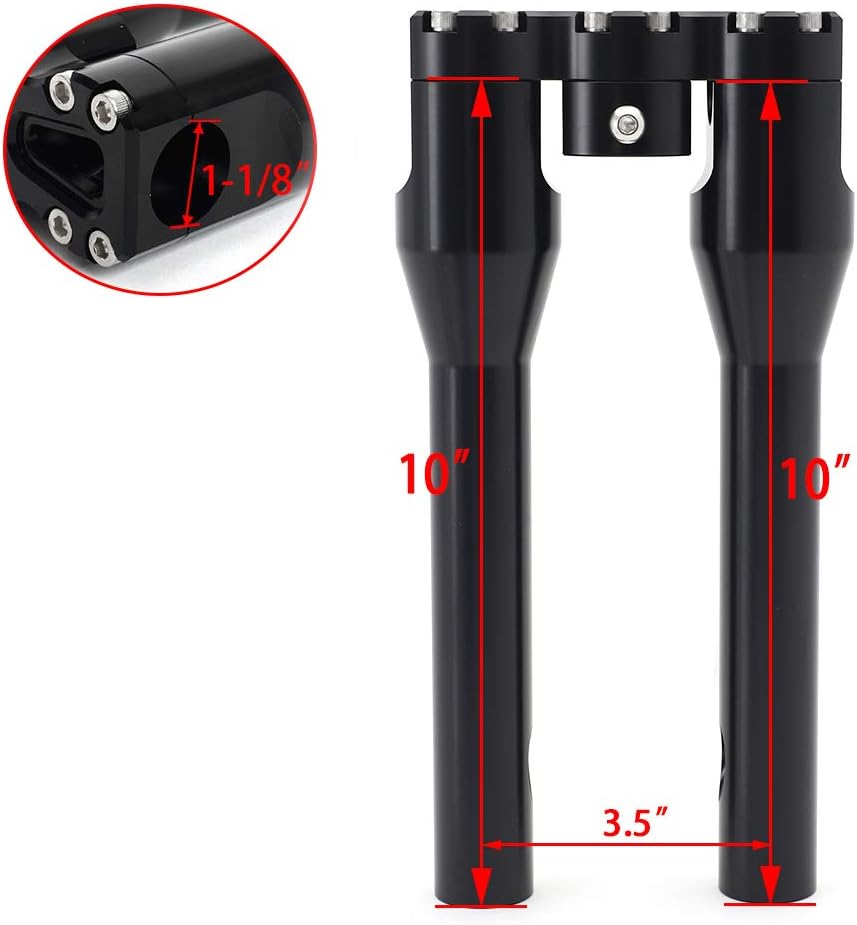 1 1/8" Club Style Handlebars with 10" or 11" Bar Risers X6400