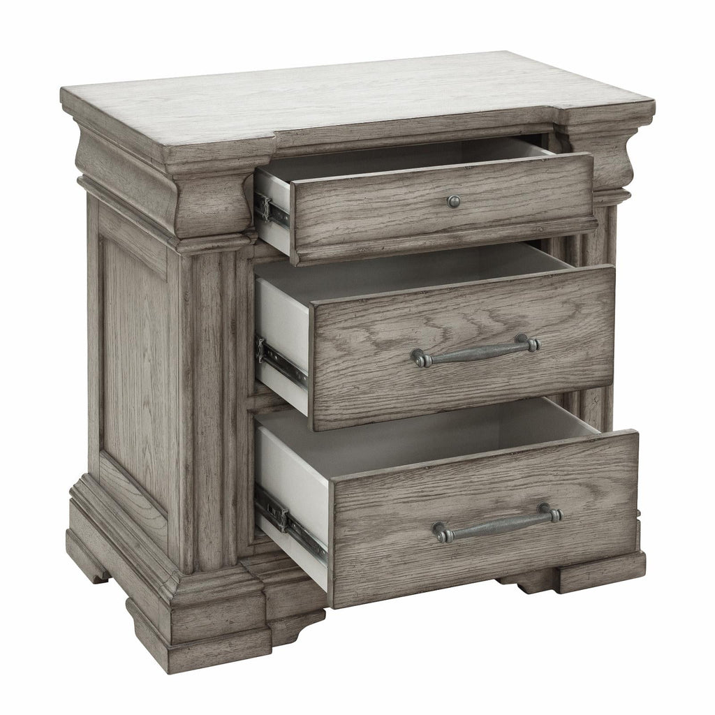 3 Drawer Wood Nightstand K267055
