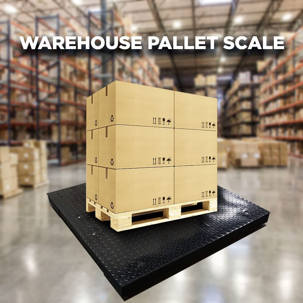 Heavy Duty Industrial Pallet Floor Scale with Digital Display Indicator (24x24) E346262