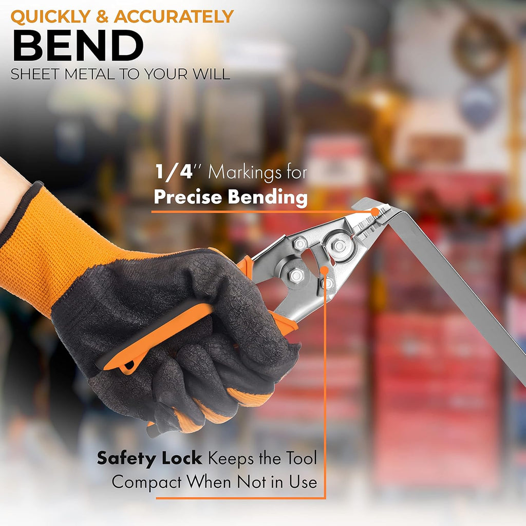 3 Inch Sheet Metal Hand Seamer with 1/4 Depth Markings D94594