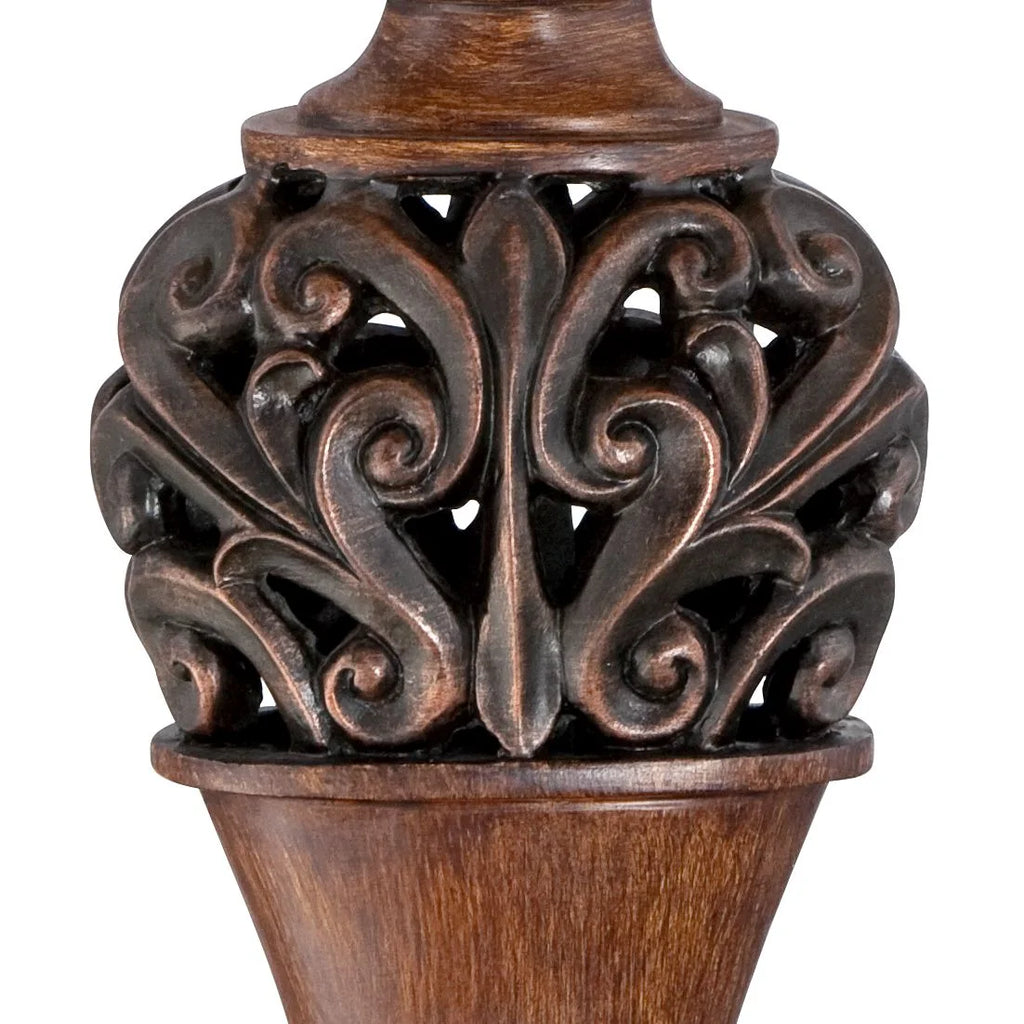 Set of 2 Bronze Cream Table Lamps G7976