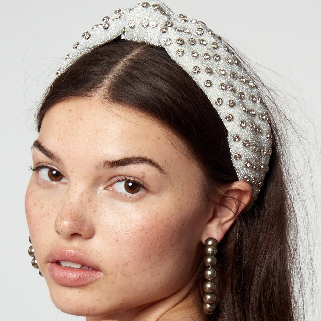 Silver Crystal Headband E7209