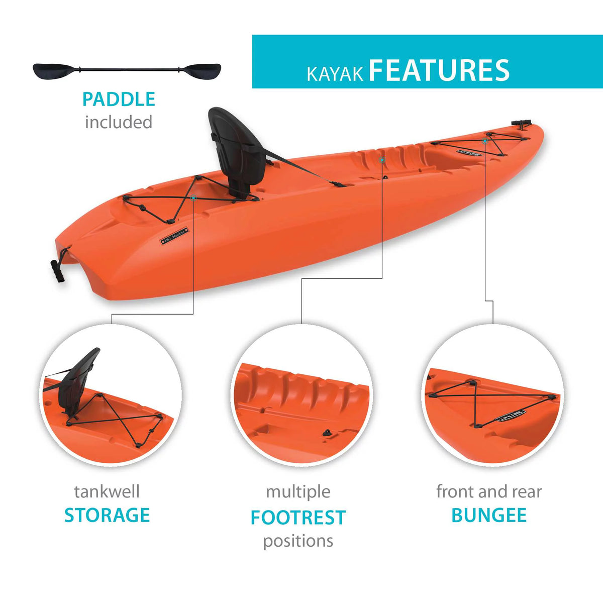 8 Ft. 5 In. Sit-on-top Kayak with Paddle Y854486