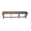 Taupe Plastic Patio Bench H1552