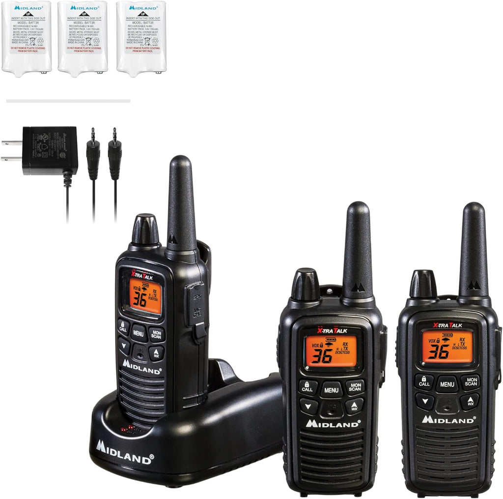 36 Channel FRS Two-Way Radio Walkie Talkie (Pair Pack) (Black) Z565333