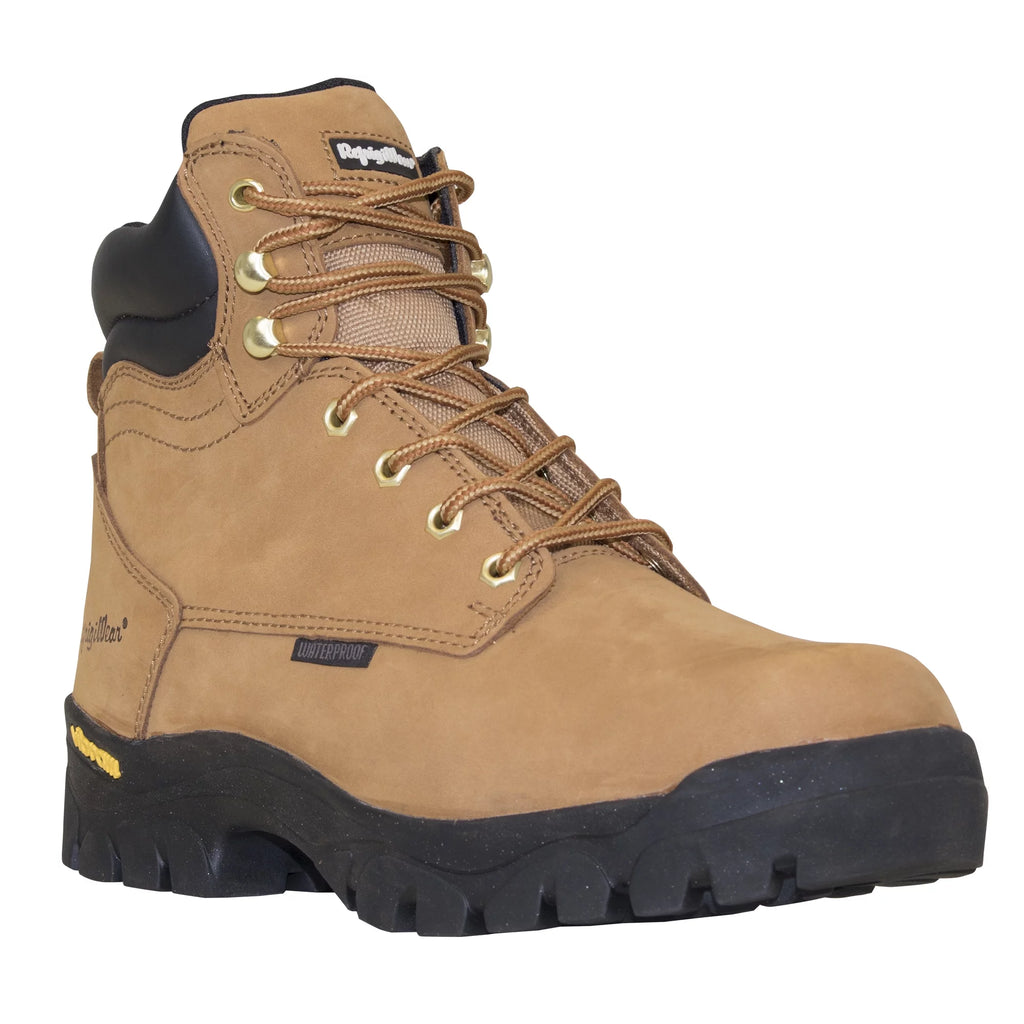 Tan Insulated Waterproof Leather Work Boots F543