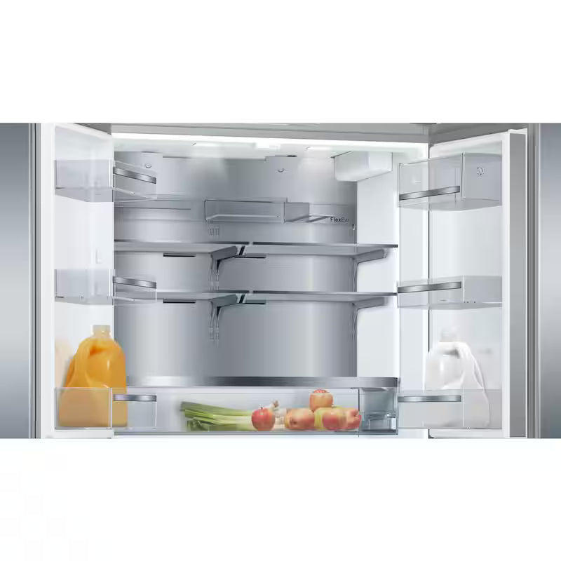 36 in. 21 cu ft Smart Counter Depth French Door Refrigerator in Stainless Steel Q89800