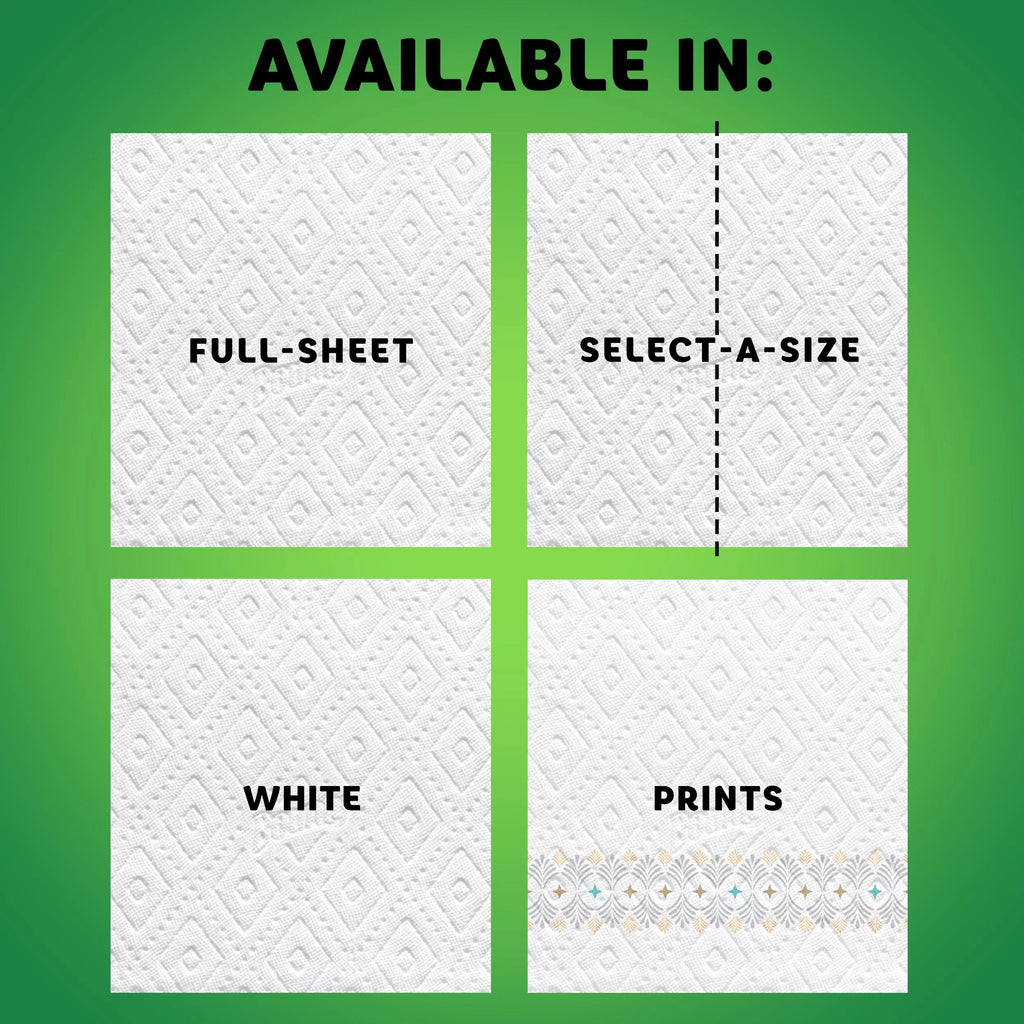 White 12 Super Rolls Paper Towels A297294