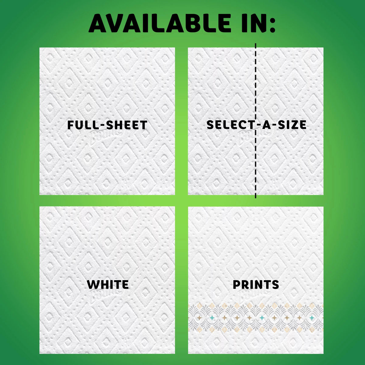 White 12 Super Rolls Paper Towels A297294