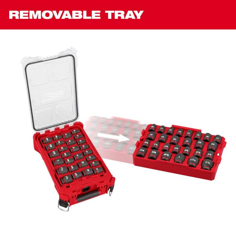 1/2 in. Drive Metric and SAE Impact Socket Set (27-Piece) O47517