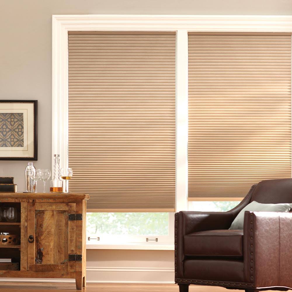 Latte Cordless Blackout Cellular Shade 60.25 in. W x 72 in. L A140918