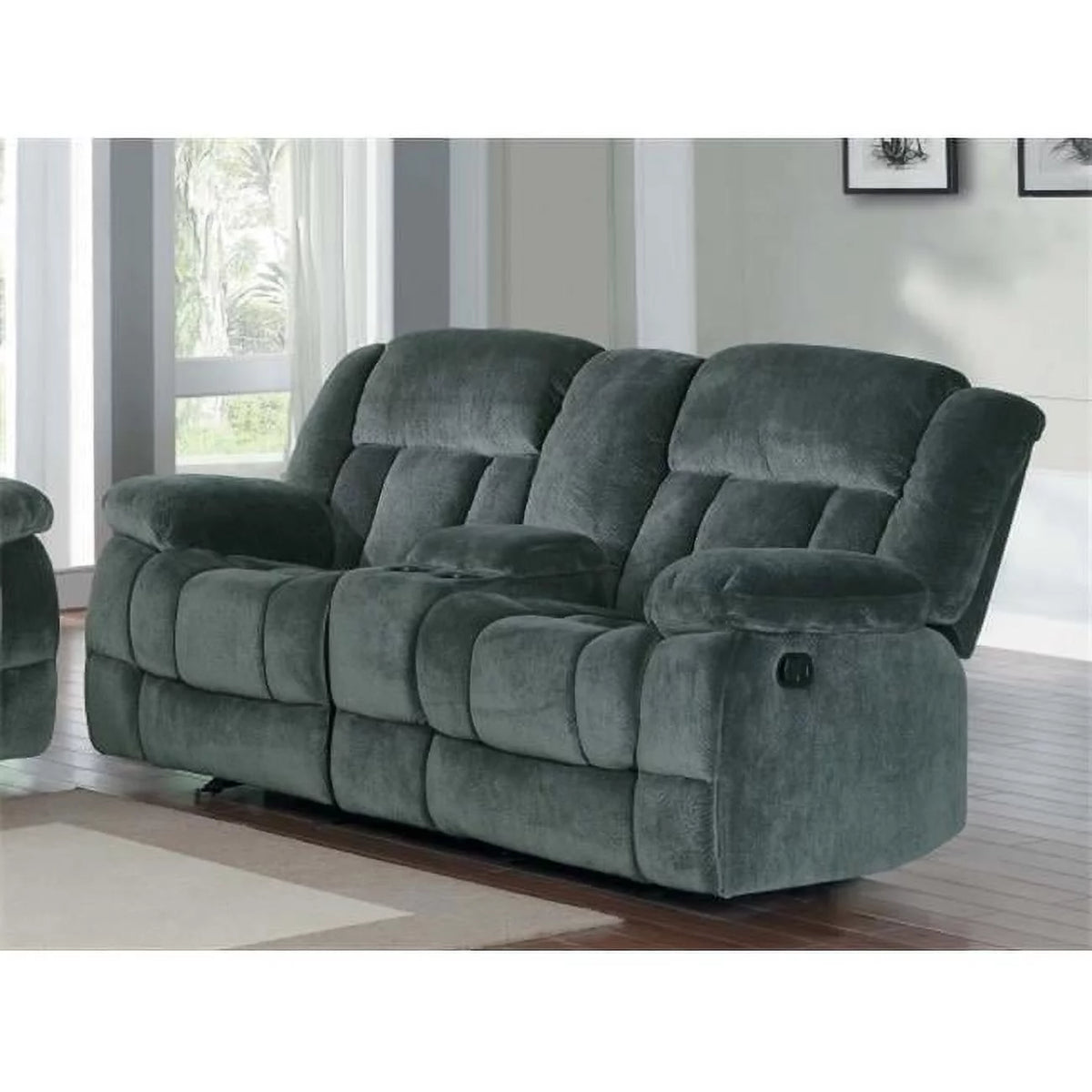 Double Reclining Love Seat in Chocolate B555405