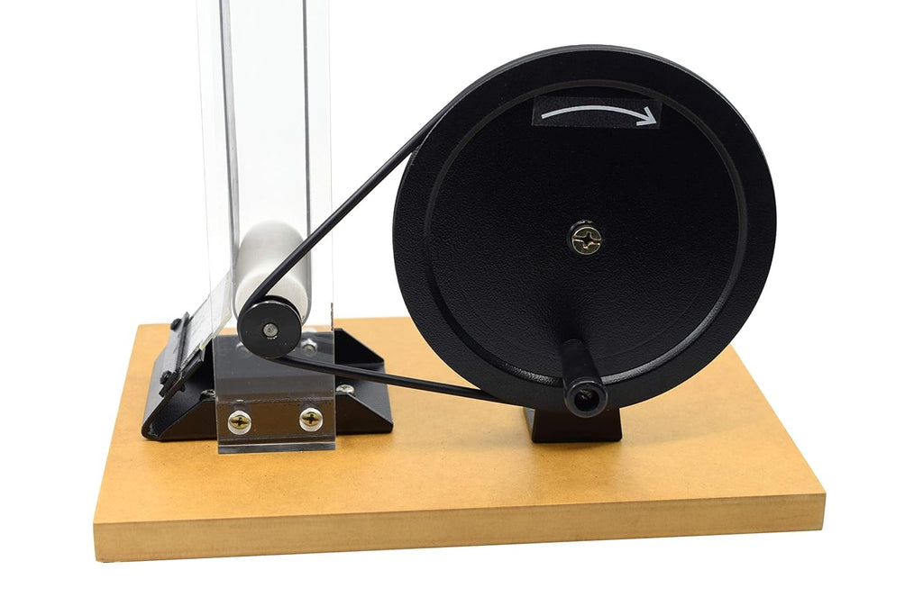 Hand Crank Van De Graaf Generator, 7.5" Dome, 22" Tall K392