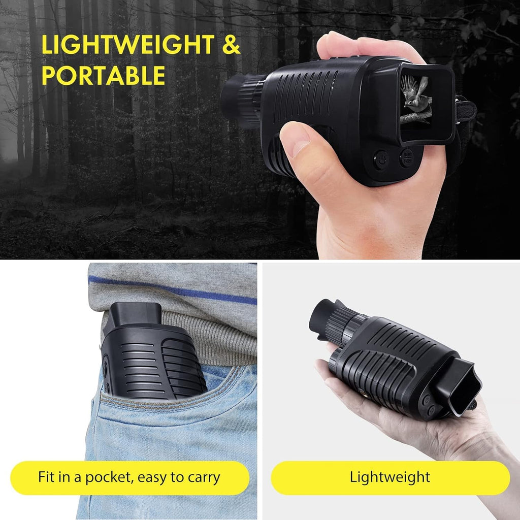 Digital Night Vision Monocular 1080p Full HD Photo & Video Infrared with 32GB Card D64506