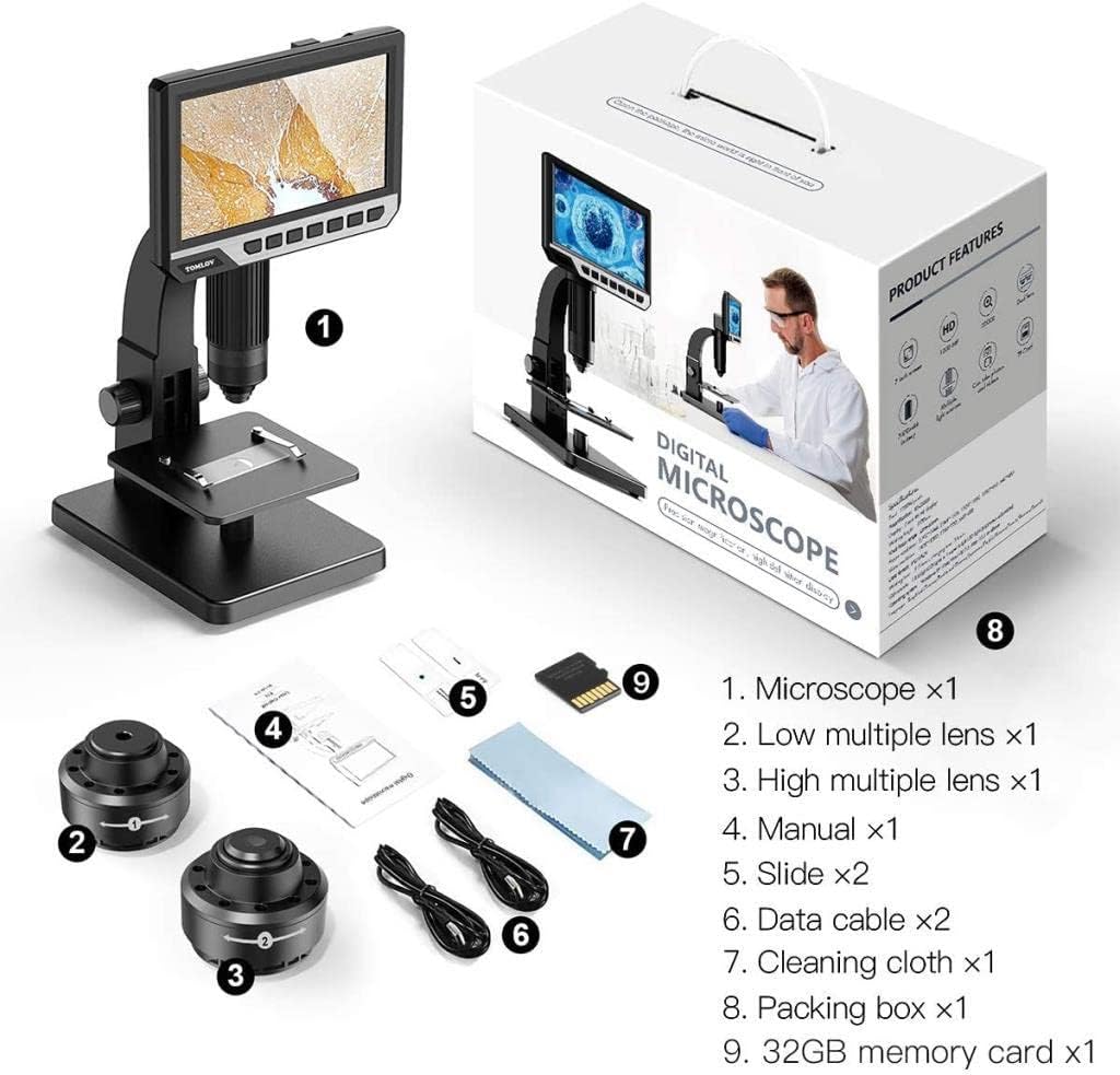 LCD Digital Microscope 2000X 12MP D7856