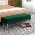 Velvet Upholstered Tufted Ottoman Bench N16393