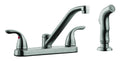 Satin Nickel Kitchen Faucet with Sprayer Q7559