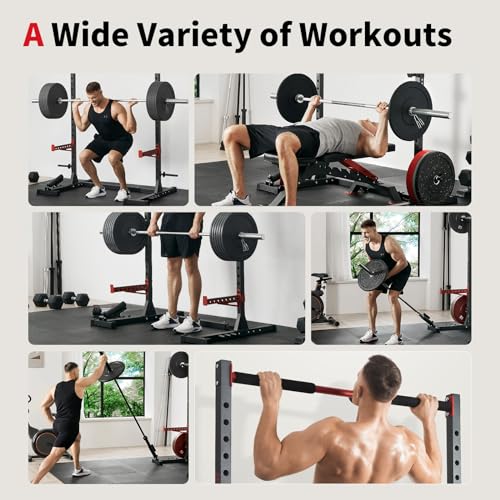Adjustable Squat Rack with Pull-Up Bar K951