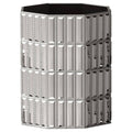Chrome Resin Trash Can U274