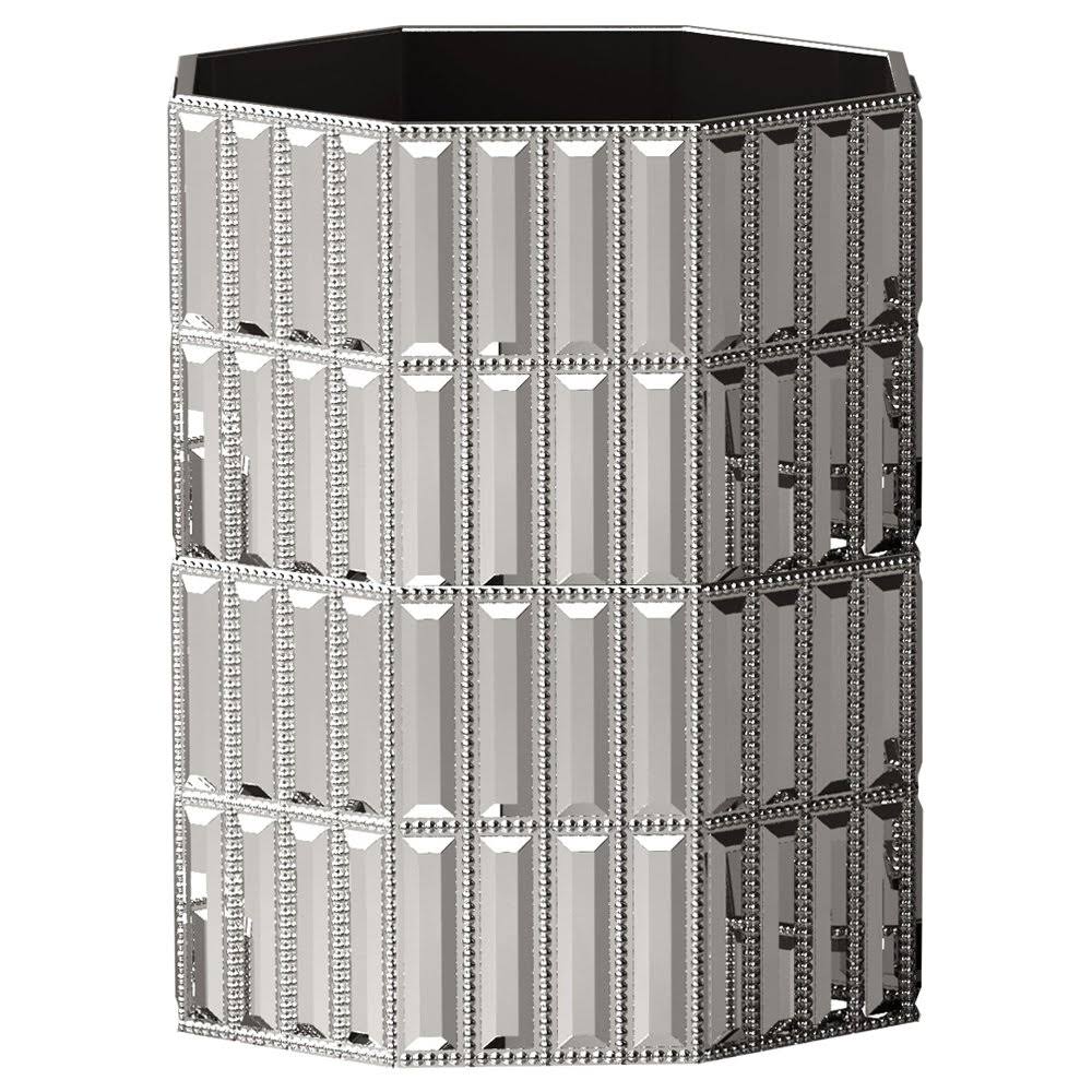 Chrome Resin Trash Can U274