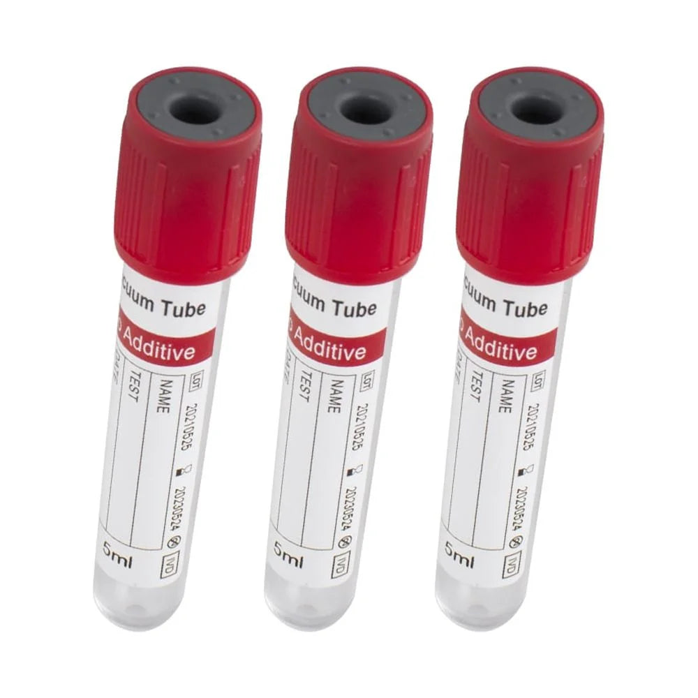 Glass Vacuum Blood Collection Tubes 12 x 75mm 5mL 100pcs W3348