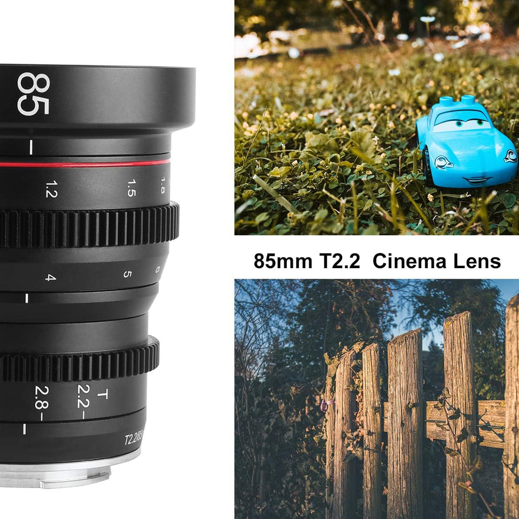 85mm T2.2 Manual Focus Cinema Lens for M43 Mount D483