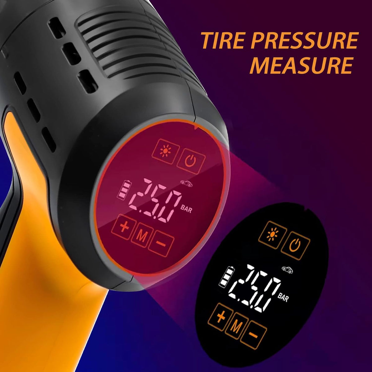 Cordless Rechargeable Handheld Car Vacuum Tire Inflator O419922