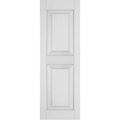 Primed Pine Raised Panel Shutters Pair W8867