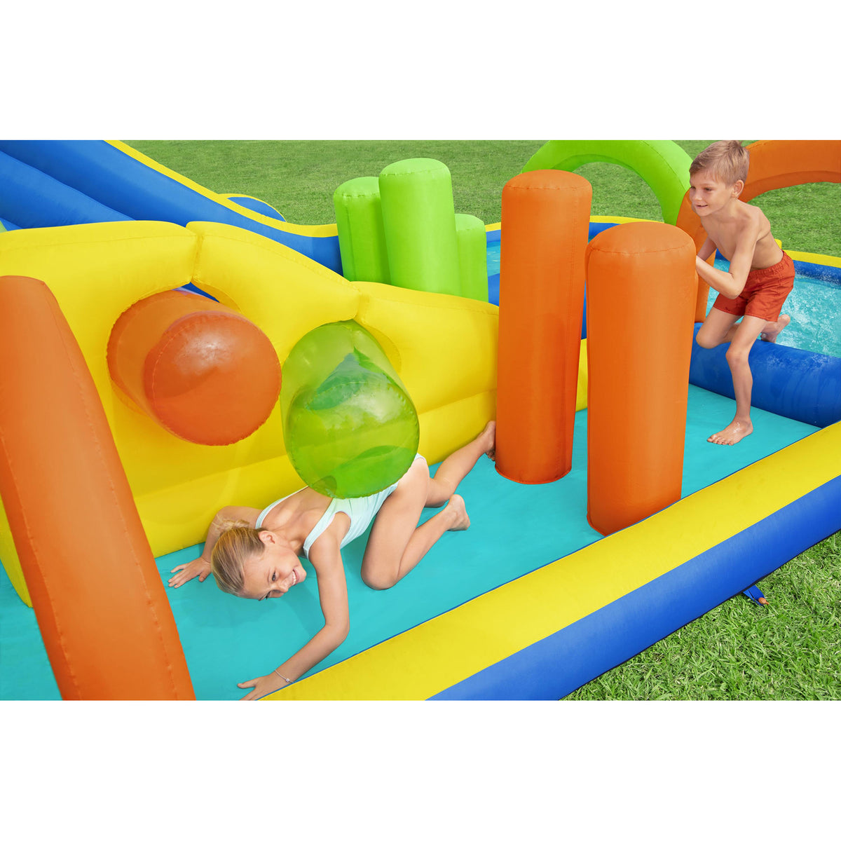 Inflatable Outdoor Water Park with Air Blower H64432