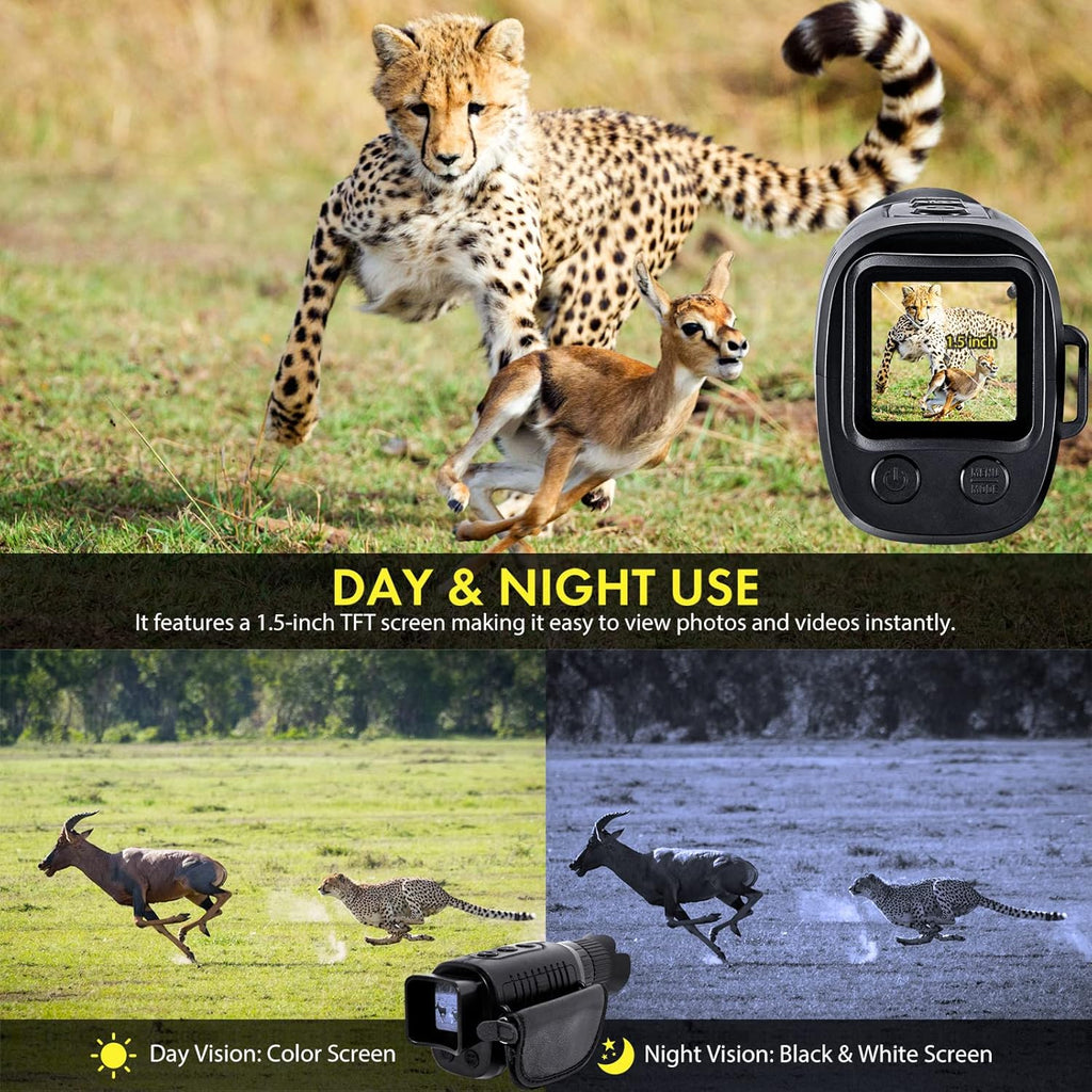 Digital Night Vision Monocular 1080p Full HD Photo & Video Infrared with 32GB Card D64506