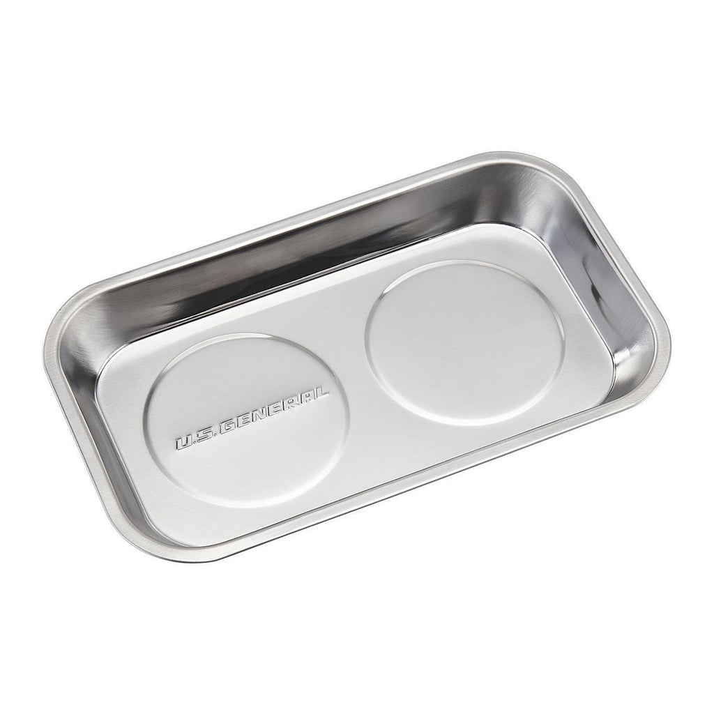 9-1/2 in. x 5-1/2 in. Magnetic Stainless Steel Parts Tray Y90411
