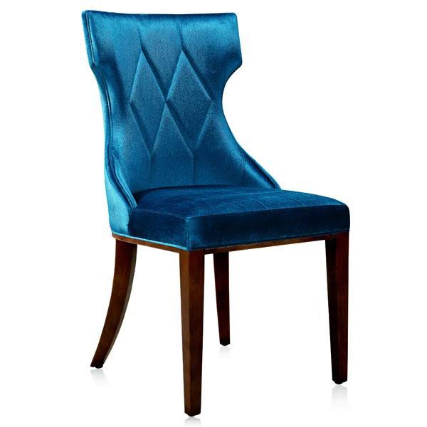 Velvet Dining Chair Set of 2 Grey L157553