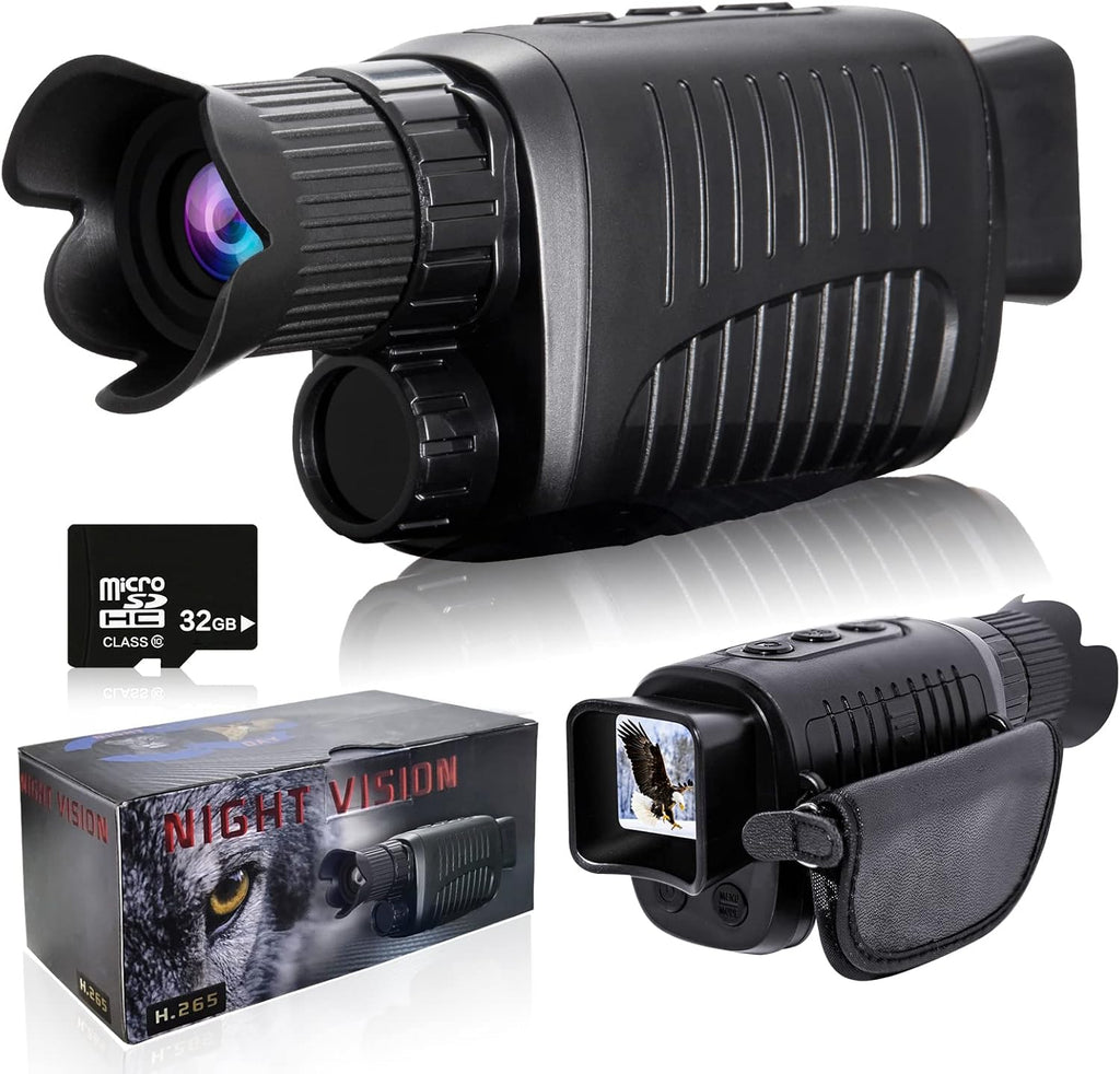 Digital Night Vision Monocular 1080p Full HD Photo & Video Infrared with 32GB Card D64506
