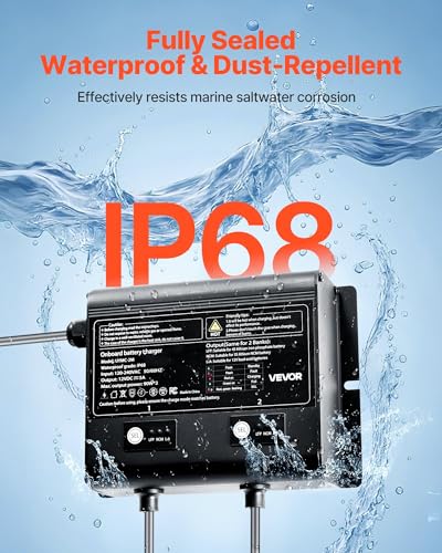 5A 12V IP68 Waterproof Onboard Marine Battery Charger U325942