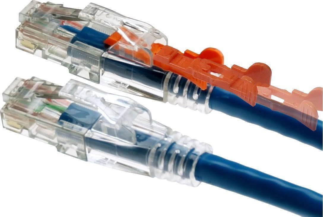 100 ft. Lockable Cat6 Patch Cord, Blue A80735