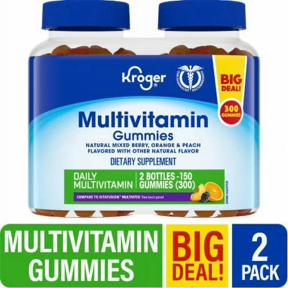 Mixed Berry Orange & Peach Multivitamin Gummies T5055