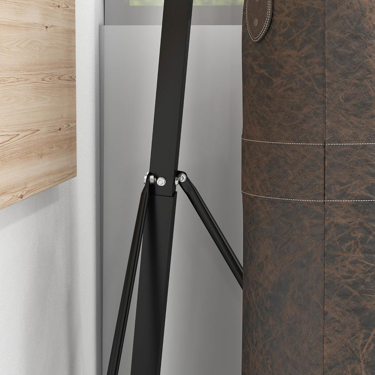 Height Adjustable Heavy Bag Stand with Weighted Base Z664269