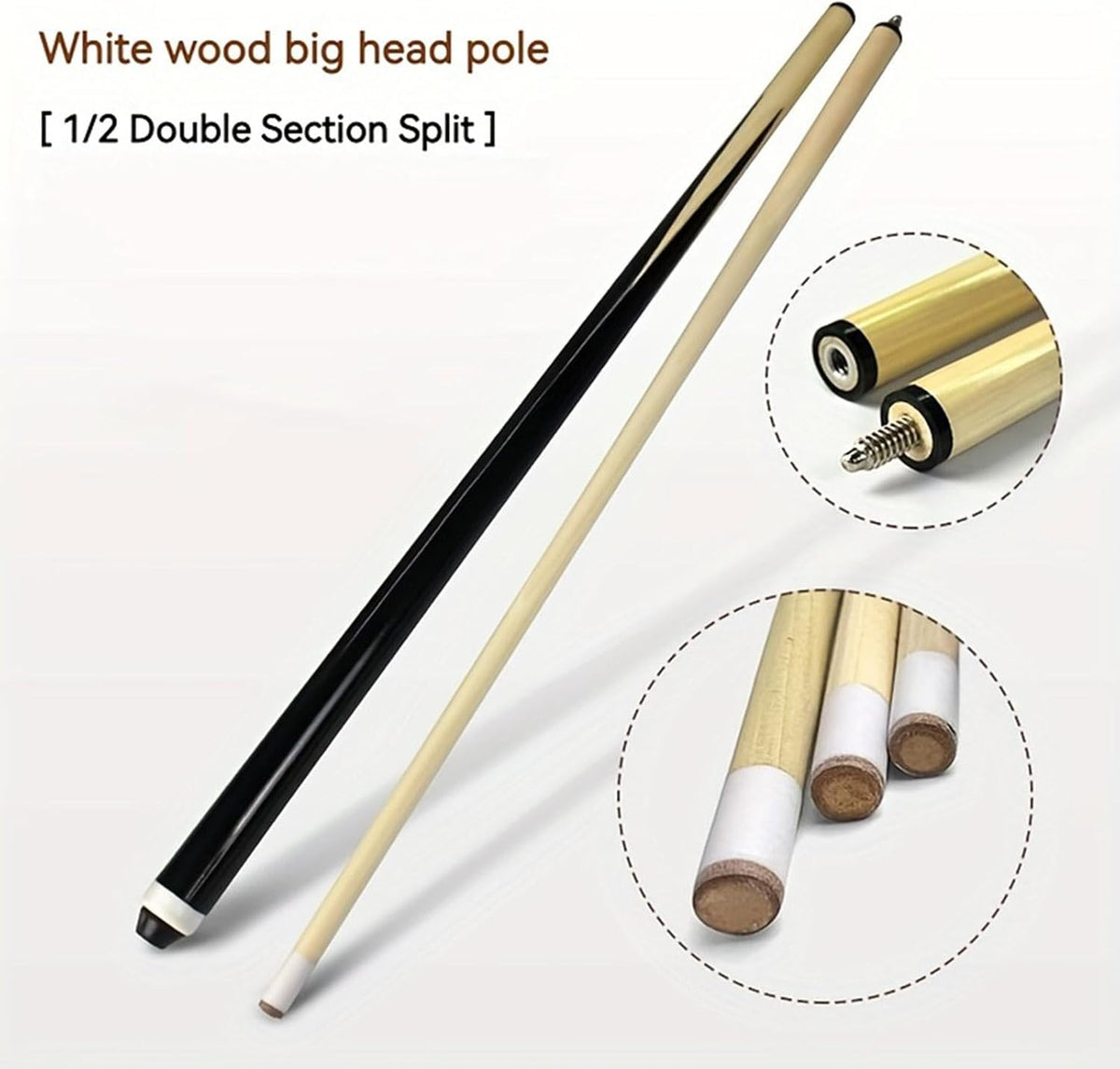 Wooden Billiard Cue Stick 500g M546135