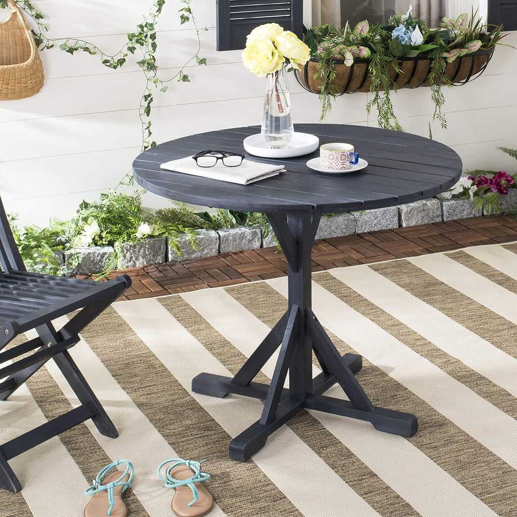 Grey Round Accent Table D965