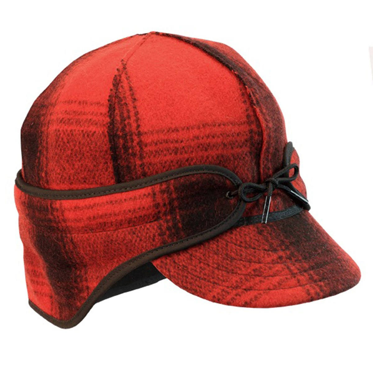 Red Black Plaid Cap N53455