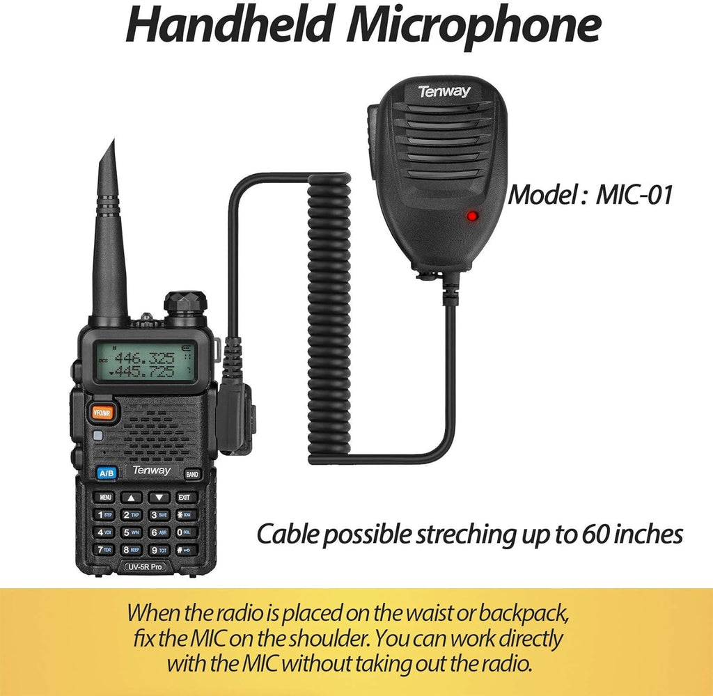 8W Dual Band Two Way Radio with Speaker Mic and Antenna 2Pack P920350