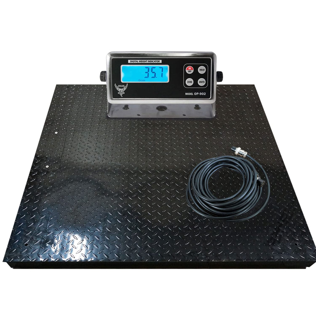 Heavy Duty Industrial Pallet Floor Scale with Digital Display Indicator (24x24) E346262