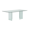 Clear Glass Dining Table G91407