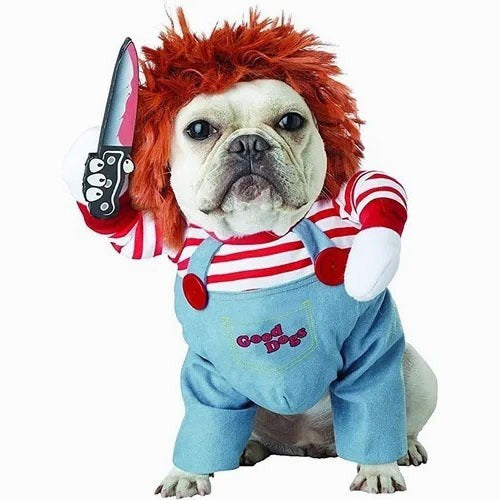 Dog Scary Transformation Costume with Wig T51514