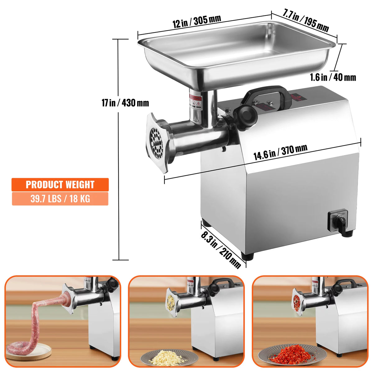 650W Electric Meat Grinder with 2 Blade M52059