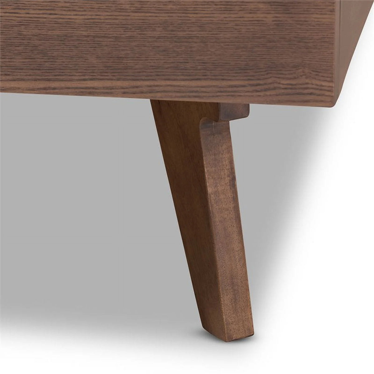 Walnut Brown Solid Wood Bed Frame E42365